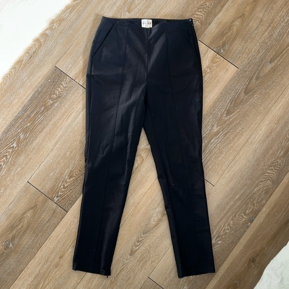 Reiss Side Zip Nancy Slim Tapered Flat Front Ankle Zip Pants - Picture 3 of 10